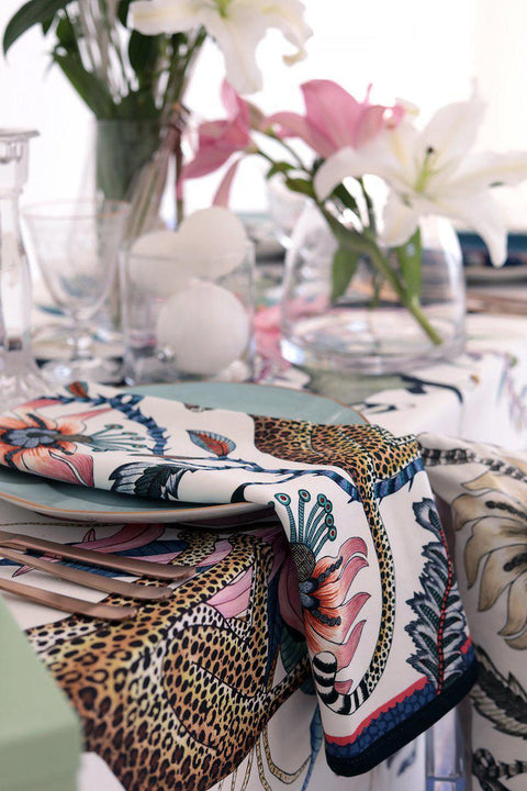 Ardmore - Leopard Napkins in Frost

(Pair)