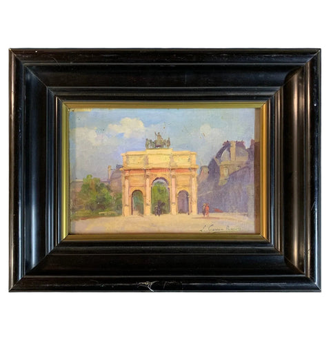 Leopoldo García Ramón (1876-1958) - Paris: L'Arc du Triomphe du Carrousel et le Louvre