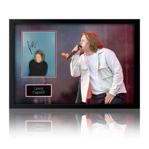 Lewis Capaldi Signed Image Iconic Frame