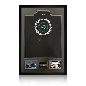 Lewis Hamilton Signed Mercedes Shirt Premium Frame