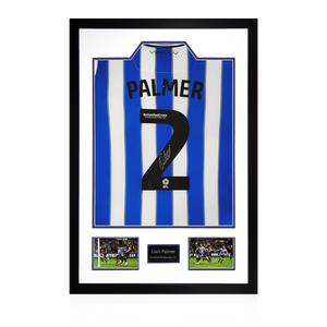 Liam Palmer Signed Sheffield Wednesday Home Shirt Premium Frame