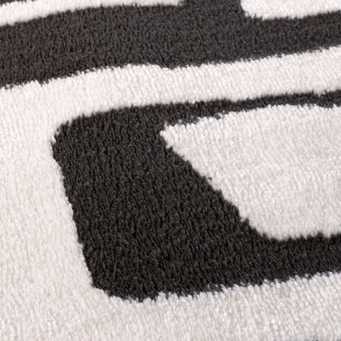 Loft Abstract Dark Grey Rug