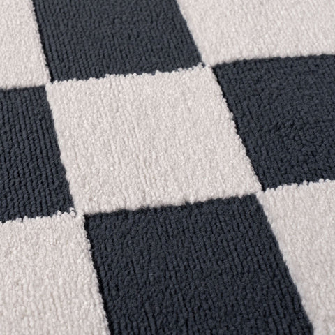 Tapis damier bleu Loft