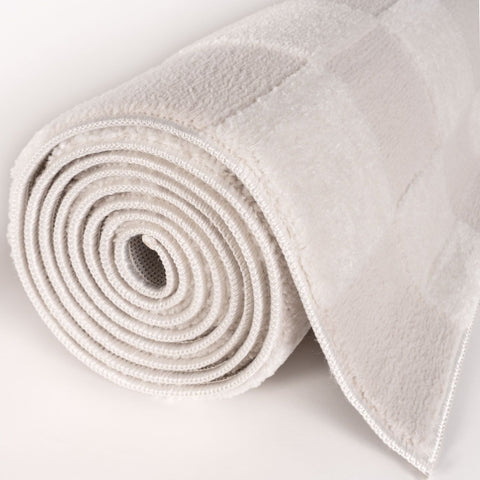 Loft Schachbrettmuster Crème Teppich