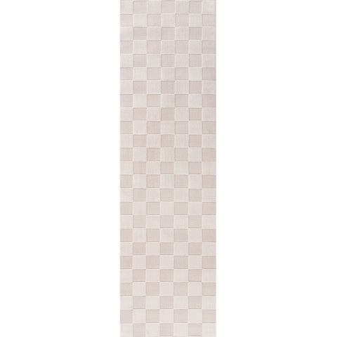 Loft Schachbrettmuster Crème Teppich