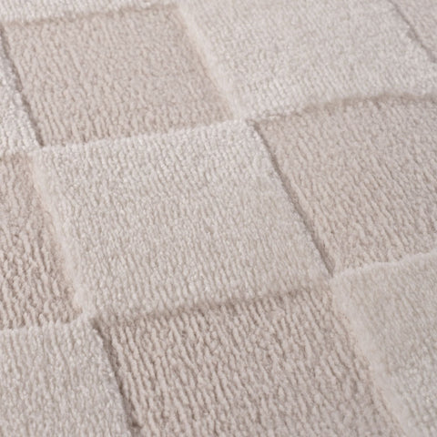 Loft Schachbrettmuster Crème Teppich