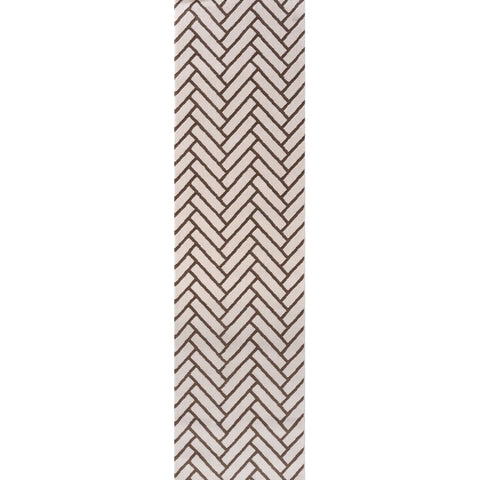 Loft Chevron Brown Rug