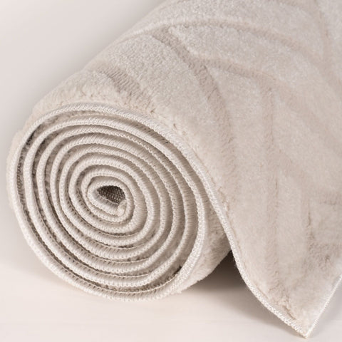 Tapis crème à chevrons Loft