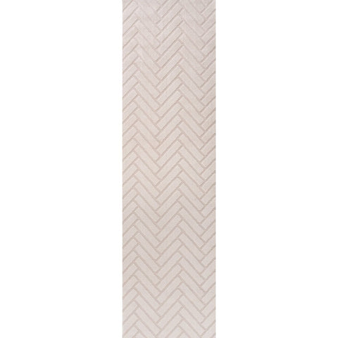 Tapis crème à chevrons Loft