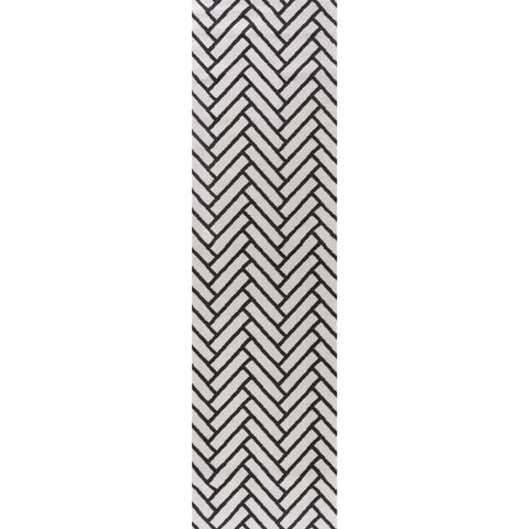 Loft Chevron Dark Grey Rug