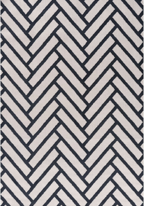Loft Chevron Blue Rug