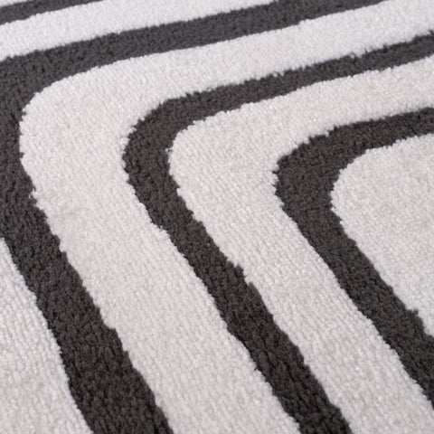 Loft Geometric Dark Grey Rug