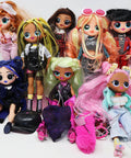 Lot of 8 LOL Surprise OMG Dolls with Accessories – Used