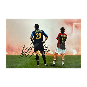 Marco Materazzi Signed Inter Milan 12x8 Image 1