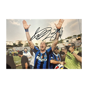 Marco Materazzi Signed Inter Milian 12x8 Image