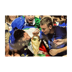 Marco Materazzi & Daniele De Rossi Signed Italy 12x8 Image