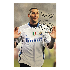 Marco Materazzi Signed Italy 12x8 Image 6