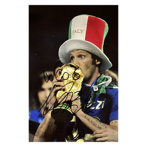 Marco Materazzi Signed Italy 12x8 Image 7
