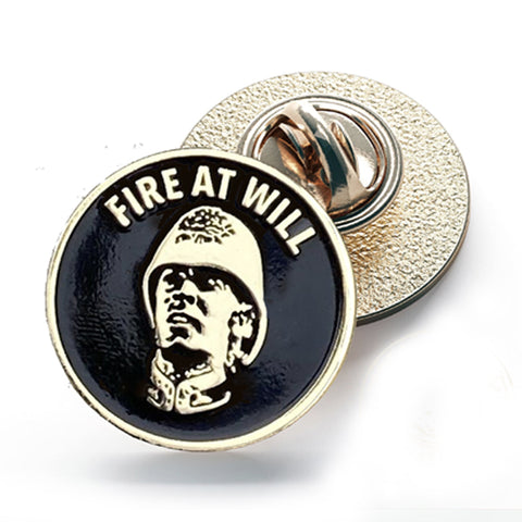 Sir Michael Caine Zulu Pin Badge Fire at Will gift for Veterans