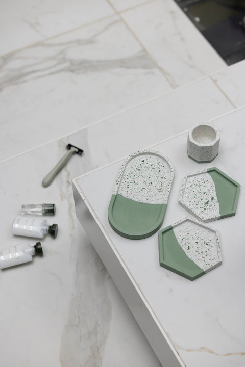 4 Piece Trinket Set - Sage Split