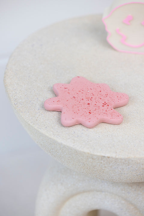 Splodge Coaster - Baby Pink