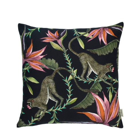 Ardmore - Monkey Paradise Night Silk Cushion Cover