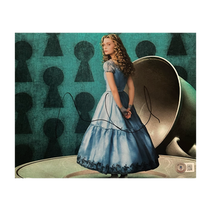 Mia Wasikowska Signed Alice In Wonderland 10x8 Image 2 (Beckett)