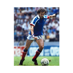 Michel Platini Signed France 10x8 Photo 2