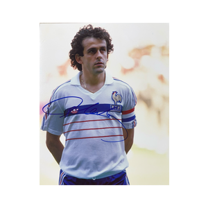 Michel Platini Signed France 10x8 Photo 1