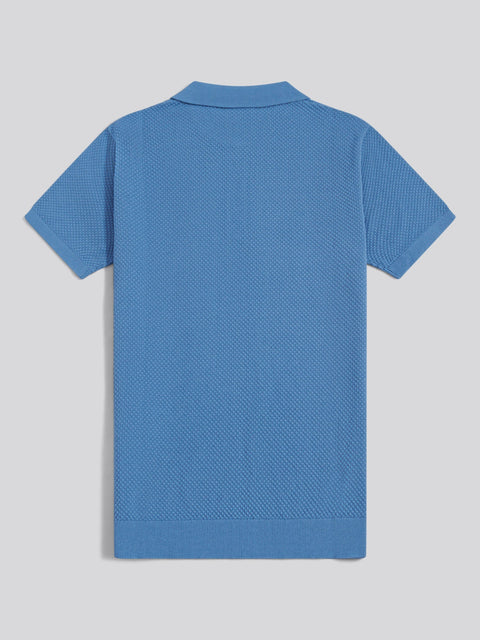 Herren Poloshirt aus Moosstrick Riviera