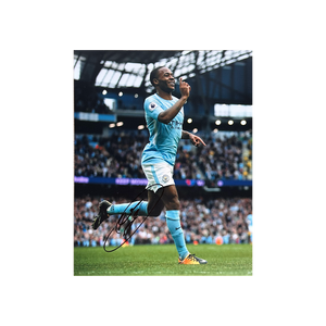 Raheem Sterling Signed Manchester City 10x8