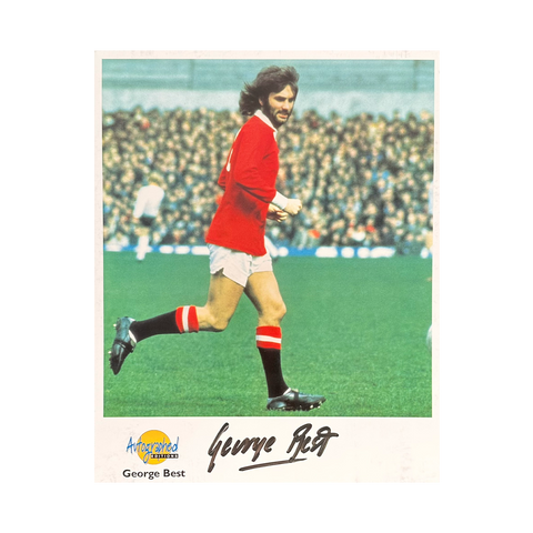 George Best Signed Manchester United 10x8