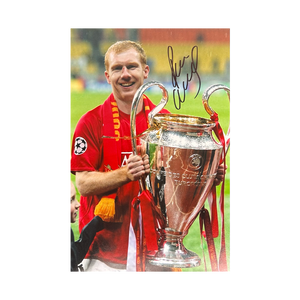 Paul Scholes Signed Manchester United 12x8