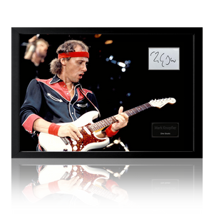 Mark Knopfler (Dire Straits) Signed Framed Display (ACOA)