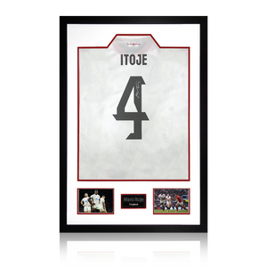 Maro Itoje Signed England 2025 Shirt Premium Frame