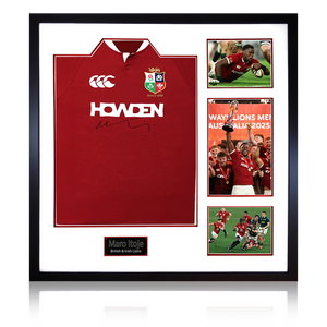 Maro Itoje Signed British & Irish Lions 2025 Shirt Elite Frame