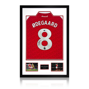 Martin Ødegaard Signed Arsenal Shirt Premium Frame (ACG Cert)