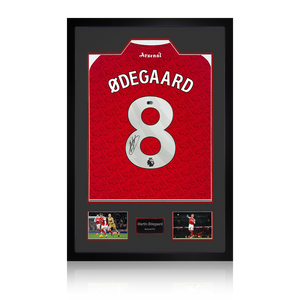Martin Ødegaard Signed Arsenal Shirt Premium Frame (ACG Cert)