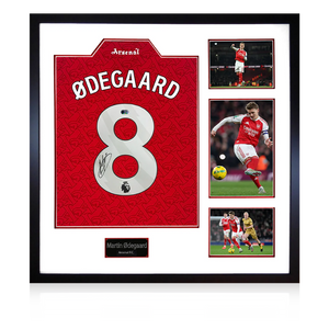 Martin Ødegaard Signed Arsenal Shirt Elite Frame (ACG Cert)