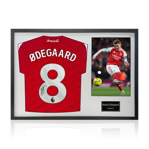 Martin Ødegaard Signed Arsenal Shirt Classic Frame (ACG Cert)