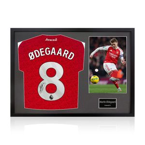 Martin Ødegaard Signed Shirt Classic Frame (ACG Cert)