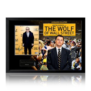 Martin Scorsese Signed The Wolf Of Wall Street Image Iconic Frame (Beckett)