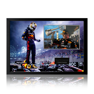 Max Verstappen Signed Image Iconic Frame