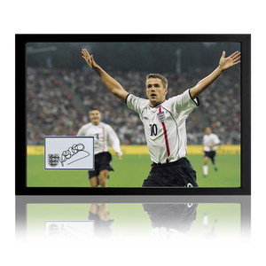 Michael Owen Signed England Iconic Frame