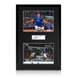 Michael Keane Signed Everton Plaque Iconic Frame