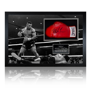 Mike Tyson v Trevor Berbick Signed Glove Iconic Frame