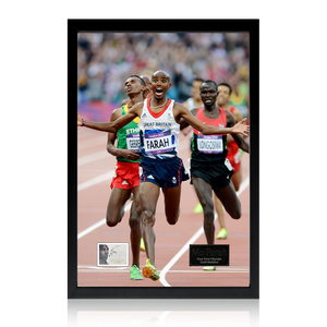 Mo Farah Signed Image Iconic Frame