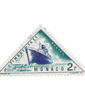 Monaco Stamp 1953 2 Monegasque franc Steamer United States Ship