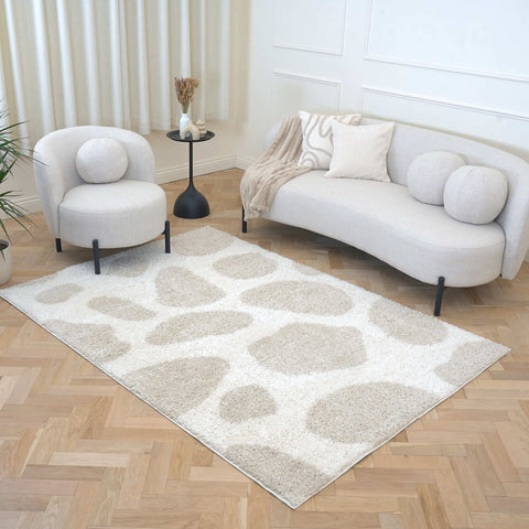 Tapis Moodi Shaggy Crème Kora