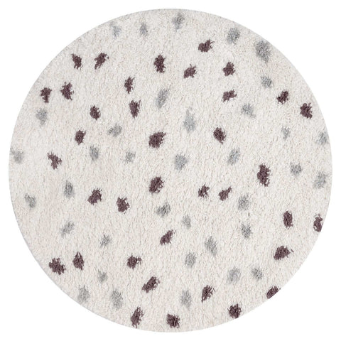 Moodi Shaggy Grey/Purple Plumetis Rug